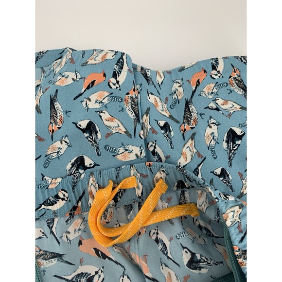 North Face Shorts Womens Large Blue Birds Hiking Running Gym FlashDry NEW - Picture 6 of 11